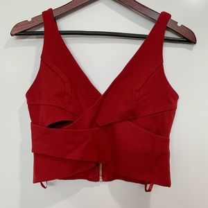 Red Guess Crop Top